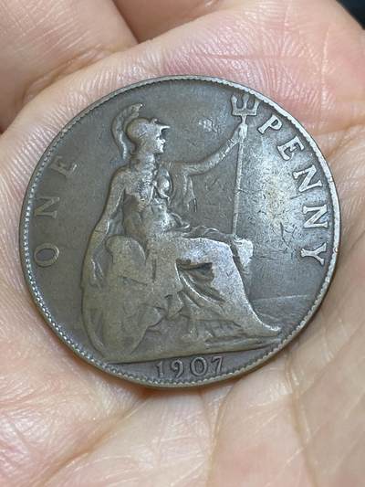 2025年第六十八场(总第九十四场）外国好品散币(免佣金) - 英国🇬🇧1907年1便士(爱德华七世时期)