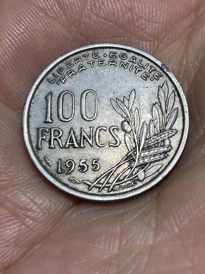 2025年第六十八场(总第九十四场）外国好品散币(免佣金) - 法国🇫🇷1955年100法郎