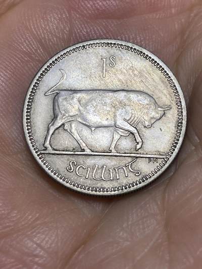 2025年第六十八场(总第九十四场）外国好品散币(免佣金) - 爱尔兰🇮🇪1963年1先令(共和国时期第一套第二版，铜镍材质)