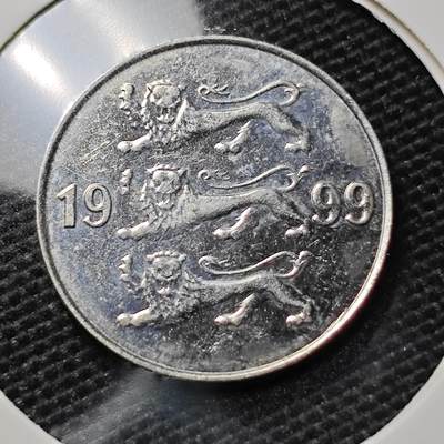 KK钱币收藏小铺 第311期 2月预留时间 周末发货 - 1999爱沙尼亚20分 