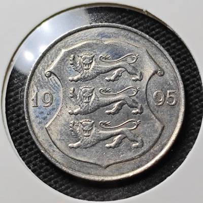 KK钱币收藏小铺 第311期 2月预留时间 周末发货 - 1995爱沙尼亚1克郎 