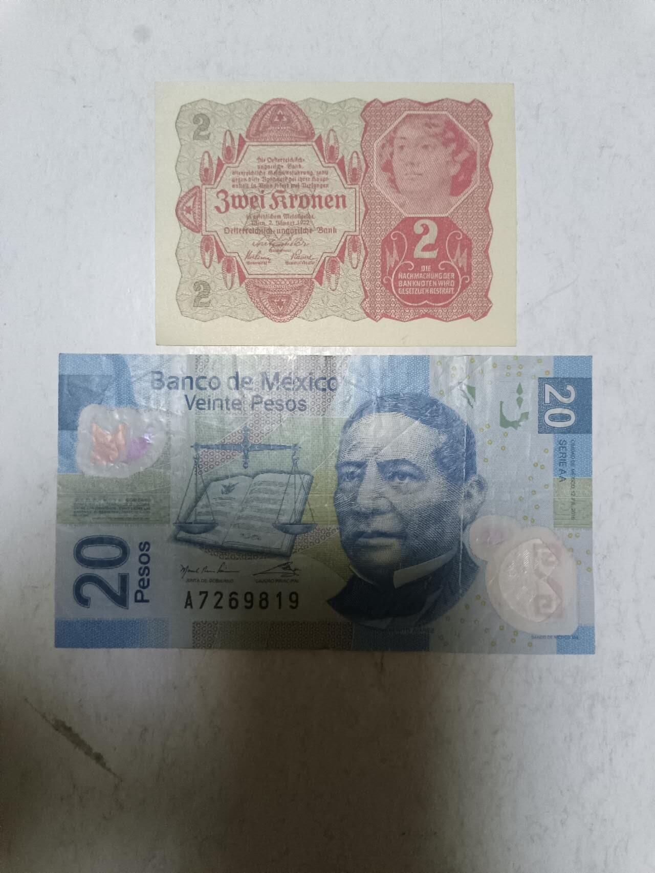 【20250722】非全新纸币第267场 外国2张纸币