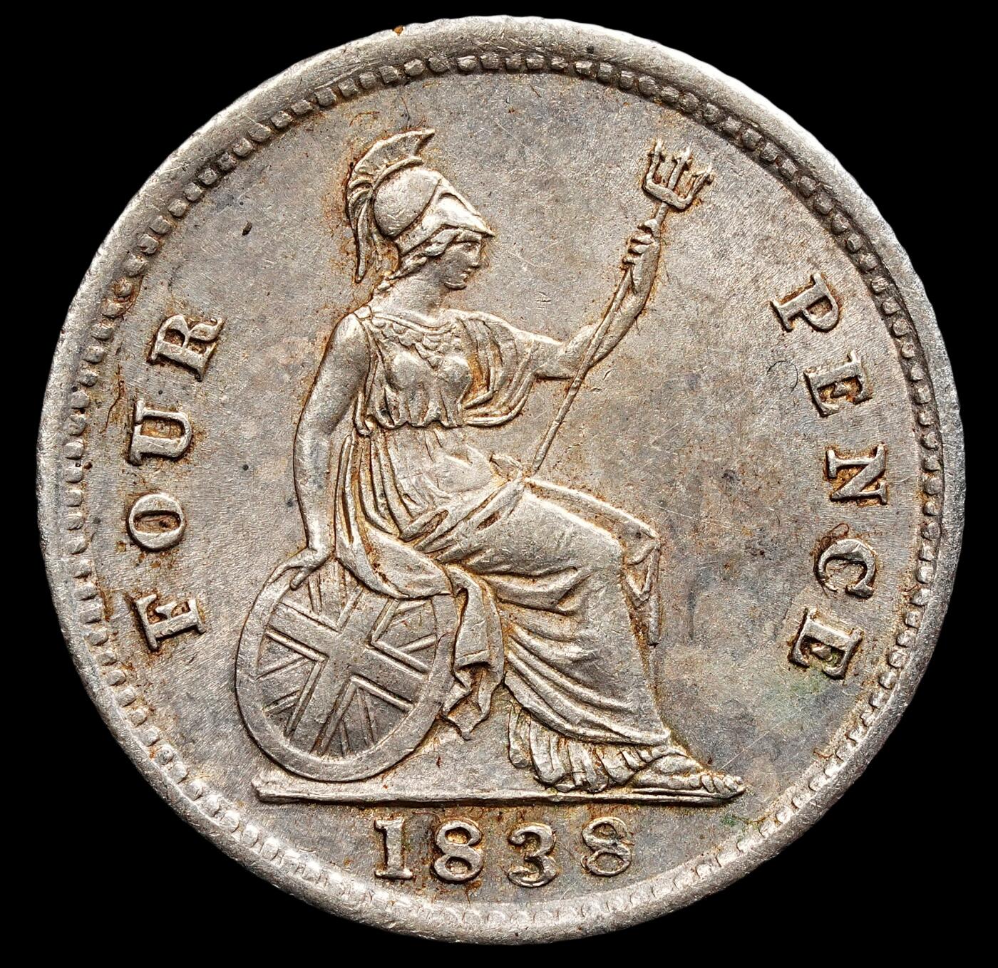 修遠堂世界钱币第七十八期 1838年英国4便士银币