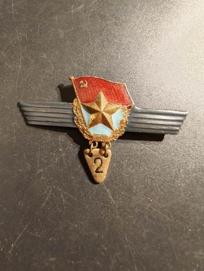 老王徽章第136期 - 苏联空军超期服役证章    带勋条