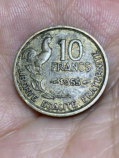 2025年第六十八场(总第九十四场）外国好品散币(免佣金) - 法国🇫🇷1955年10法郎