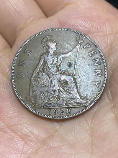 2025年第六十八场(总第九十四场）外国好品散币(免佣金) - 英国🇬🇧1928年1便士(乔治五世第三版，首发年)
