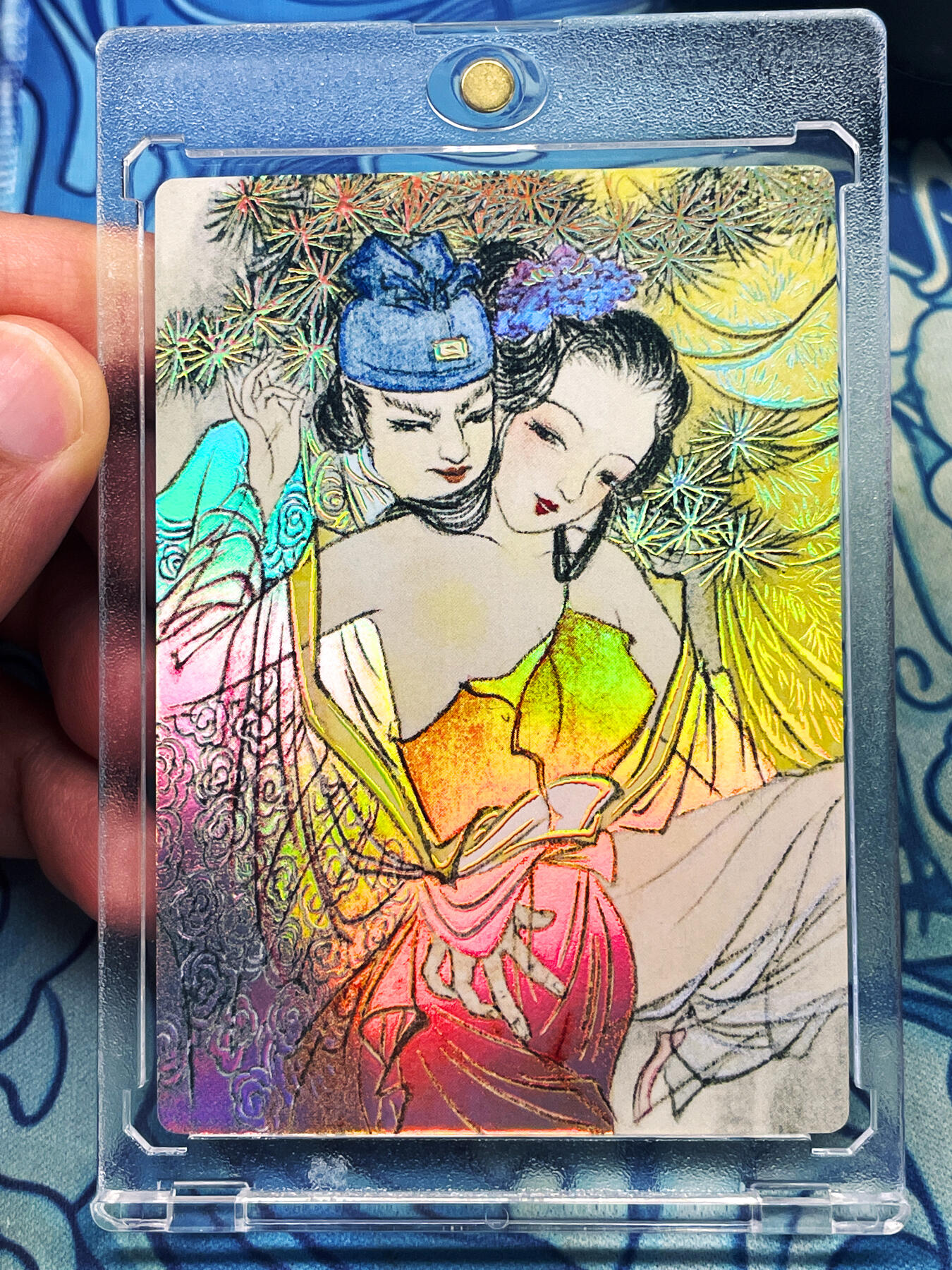 显眼宝24期 个人精选 【带卡砖】金瓶梅 交颈鸳鸯 共赴巫山 一张 幻彩浮雕彩闪  63*88