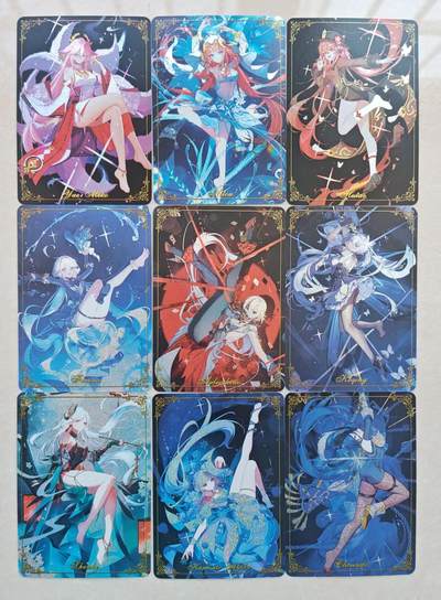花开卡拍第31期（7月20号周日截拍，品控勿拍!!!拍品不寄存，运费5元，自制卡难免瑕疵，可能存在轻微撞角爆边等出厂瑕疵，品控介意勿拍！） - 驴歪歪 原神套卡 星光闪 默认微瑕在意慎拍