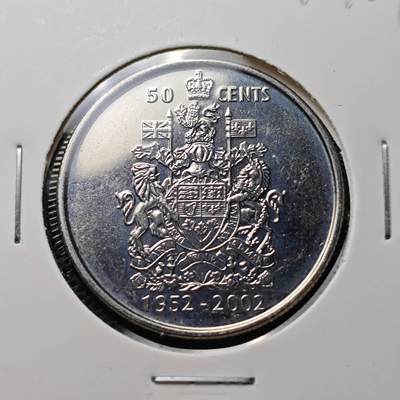 KK钱币收藏小铺 第310期 2月预留时间 周末发货 - 2002加拿大50分 纪念币