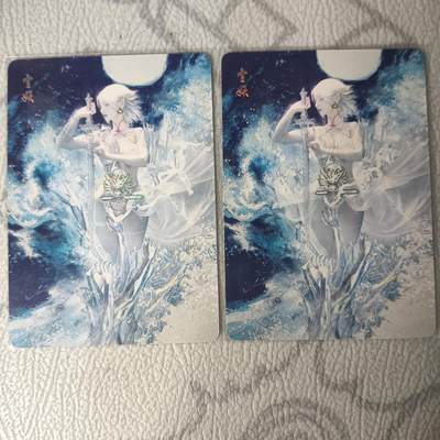 花开卡拍第31期（7月20号周日截拍，品控勿拍!!!拍品不寄存，运费5元，自制卡难免瑕疵，可能存在轻微撞角爆边等出厂瑕疵，品控介意勿拍！） - 燎原刷子 雪妖双服饰 幻彩普卡