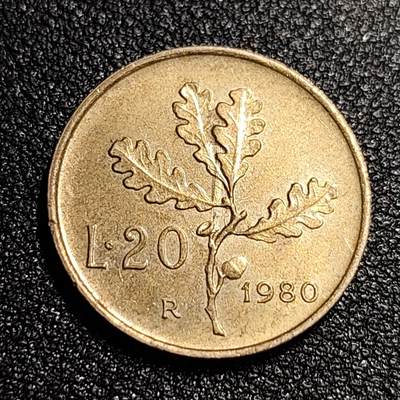泉币菌-第56场-各国散币场 - 意大利20里拉 罗马十二神 谷神-克瑞斯 21.2mm