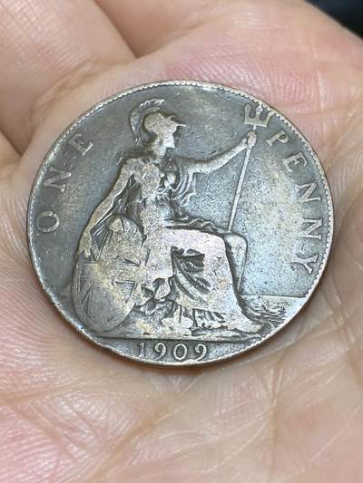 2025年第六十八场(总第九十四场）外国好品散币(免佣金) - 英国🇬🇧1909年1便士(爱德华七世时期)