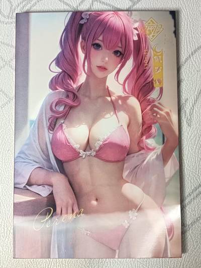 花开卡拍第31期（7月20号周日截拍，品控勿拍!!!拍品不寄存，运费5元，自制卡难免瑕疵，可能存在轻微撞角爆边等出厂瑕疵，品控介意勿拍！） - 卡卡炫至臻女神A5大卡，高级卡位光栅卡佩罗娜