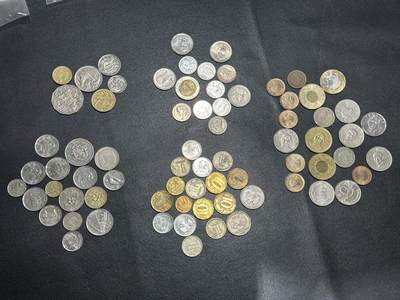 《外钞收藏家》第五百四十九期（本期品种丰富）（本平台长期征集拍品、欢迎藏友们联系合作） - 泰国、台湾、斐济等国家和地区硬币 几十枚一起