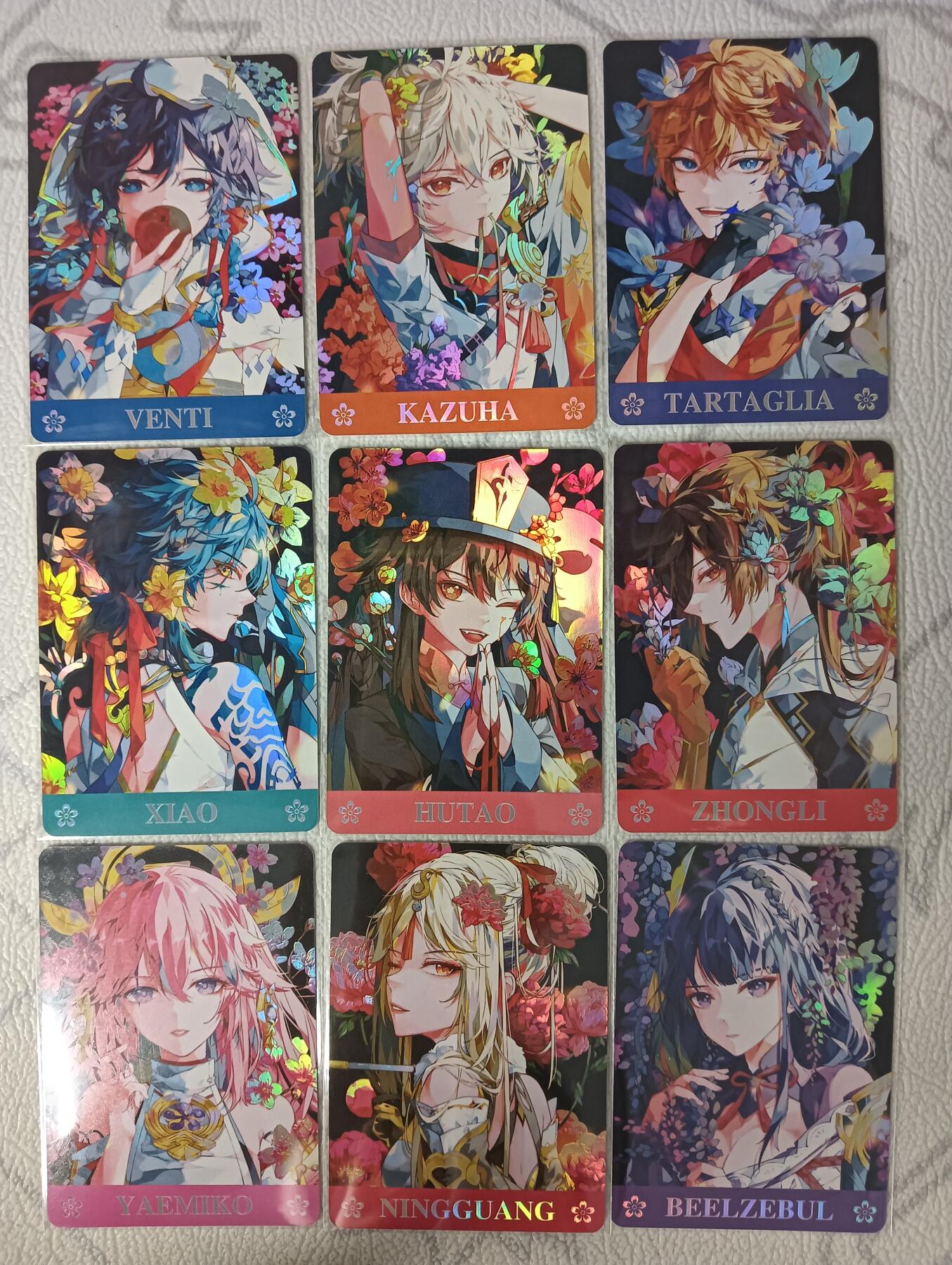 花开卡拍第31期（7月20号周日截拍，品控勿拍!!!拍品不寄存，运费5元，自制卡难免瑕疵，可能存在轻微撞角爆边等出厂瑕疵，品控介意勿拍！）