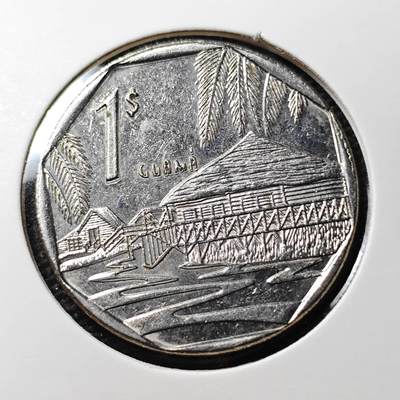 KK钱币收藏小铺 第311期 2月预留时间 周末发货 - 1998古巴1比索 少见