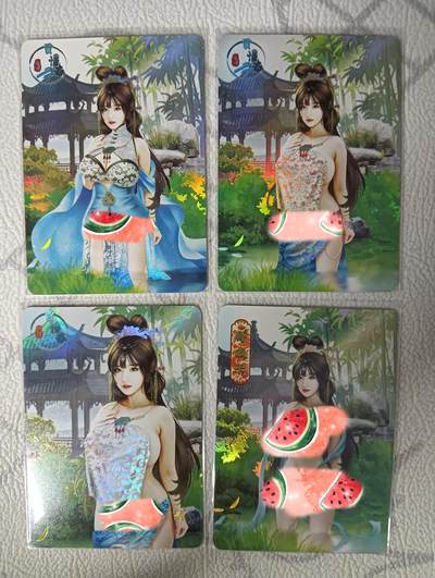 花开卡拍第31期（7月20号周日截拍，品控勿拍!!!拍品不寄存，运费5元，自制卡难免瑕疵，可能存在轻微撞角爆边等出厂瑕疵，品控介意勿拍！） - 次元鉴赏卡牌 红楼梦-贾惜春 三渐变+艺术版 磨砂彩闪