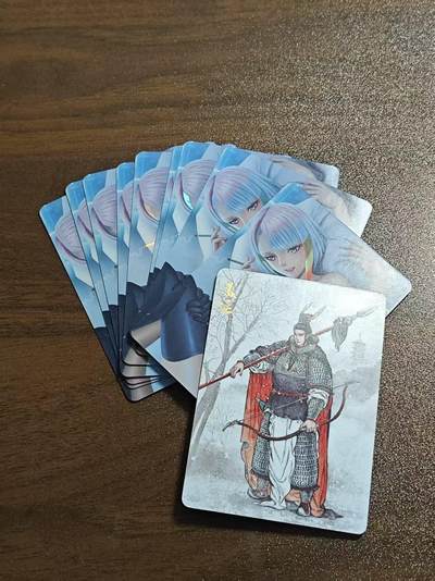 光影卡牌第17期，燎原豪杰传，卡徳曼专场，持续收拍品 - 卡将绝版9宫萨博朋克精扣彩闪艺术卡，一套9张