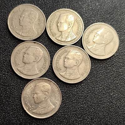 泉币菌-第59场-各国老币铜币场 泰国币 6枚