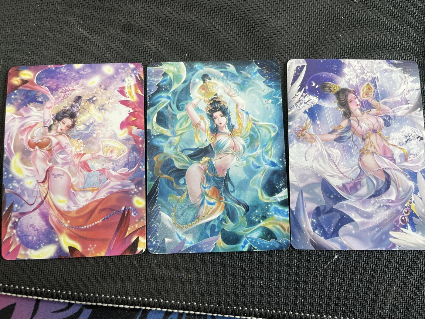 寸草不生扫货团拍卖 第三期 燎原卡牌 三霄仙子 普卡一套