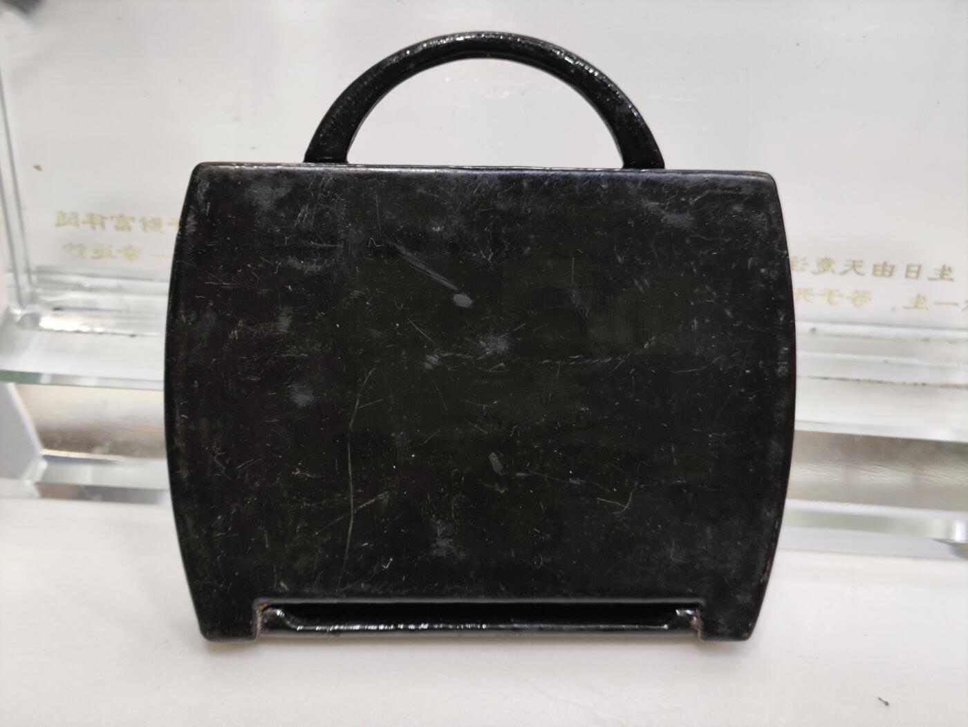 杂七杂八 螺钿漆木小化妆盒，梳+镜套装