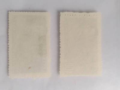 邮票专场 1951年 鲁迅逝世十五周年纪念邮票一套二枚。