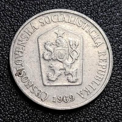 泉币菌-第58场-各国老币铜币场 - 1969年 捷克斯洛伐克10分 早期社会主义 22mm