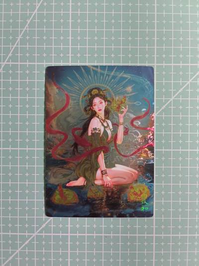 C先生卡牌  第7期 豪杰传亲签·五虎征鸾亲签·西游姬亲签·九州芳华志亲签（持续收拍品。。欢迎送拍） - 【光刻】奇点卡牌《玄灵谱》日之女神·羲和