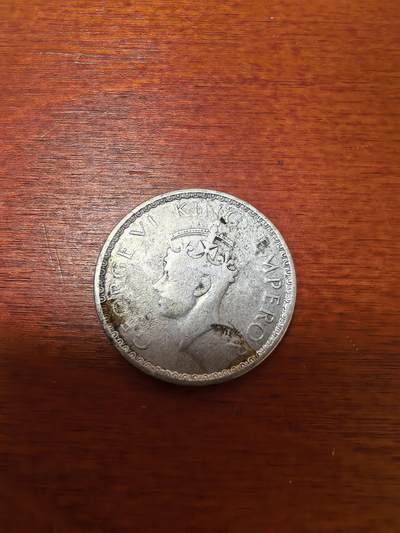 长老汇蛇年精选第二十七场拍卖 - 1942英属印度乔治六世半卢比银币