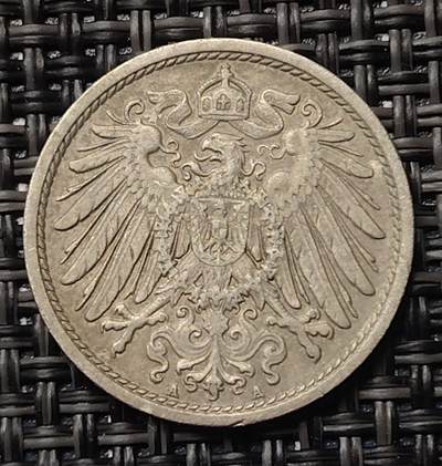 布加迪🐬～世界钱币(上海)🌾第 228 期 /  各国套币和散币 - 德国🇩🇪 1912年 10芬尼 A版