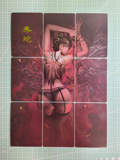 C先生卡牌  第7期 豪杰传亲签·五虎征鸾亲签·西游姬亲签·九州芳华志亲签（持续收拍品。。欢迎送拍） - 【九拼】燎原刷子《妖姬传》黑蛇