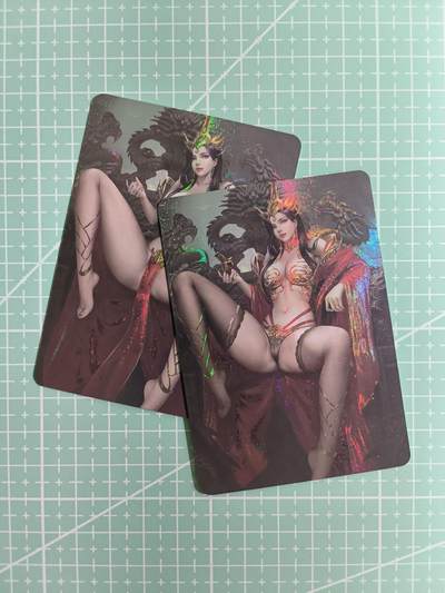 C先生卡牌  第7期 豪杰传亲签·五虎征鸾亲签·西游姬亲签·九州芳华志亲签（持续收拍品。。欢迎送拍） - 【彩闪】凌墨卡牌 单人 双服饰 2张