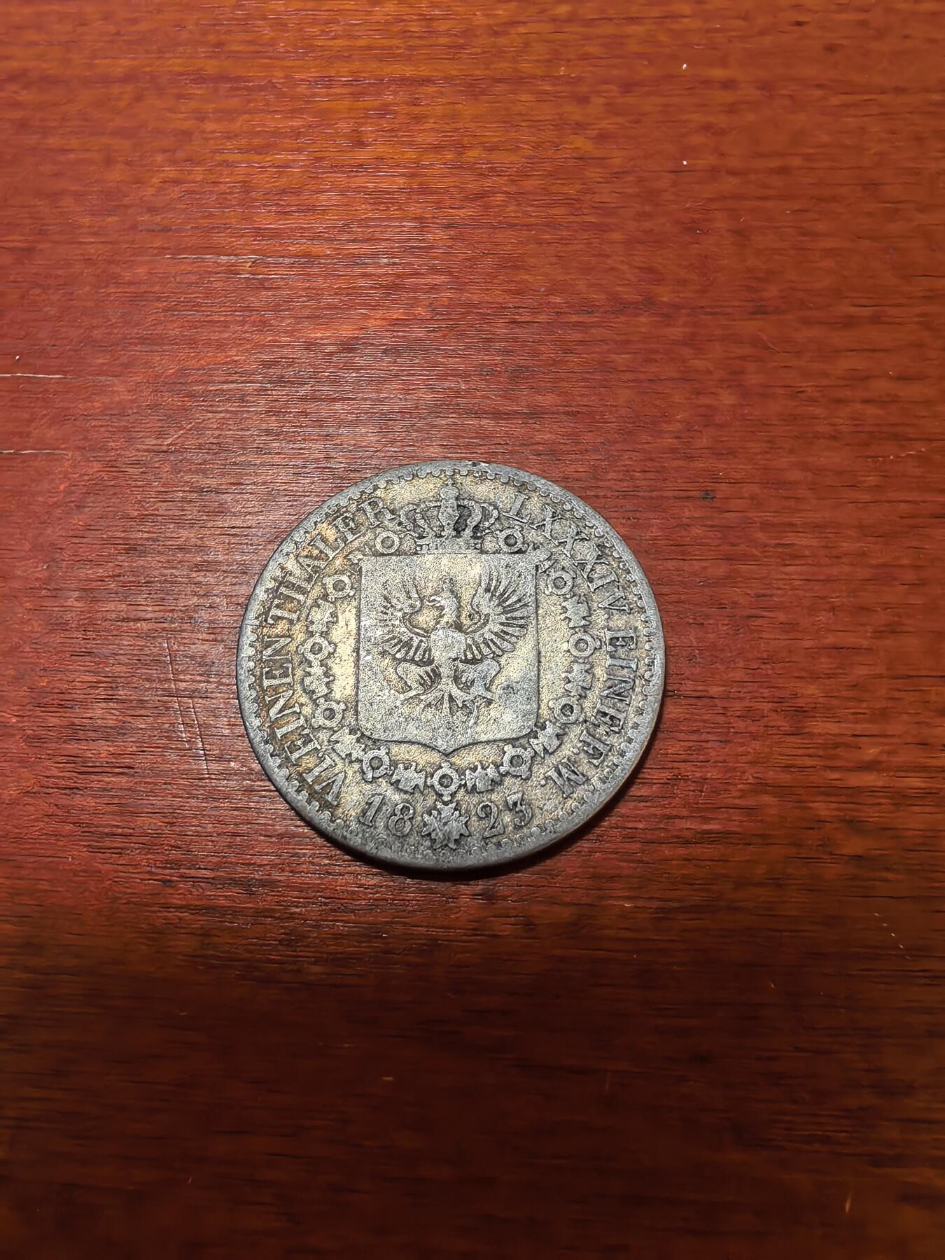 长老汇蛇年精选第二十七场拍卖 1823A普鲁士弗雷德里希·威廉三世1/6泰勒银币