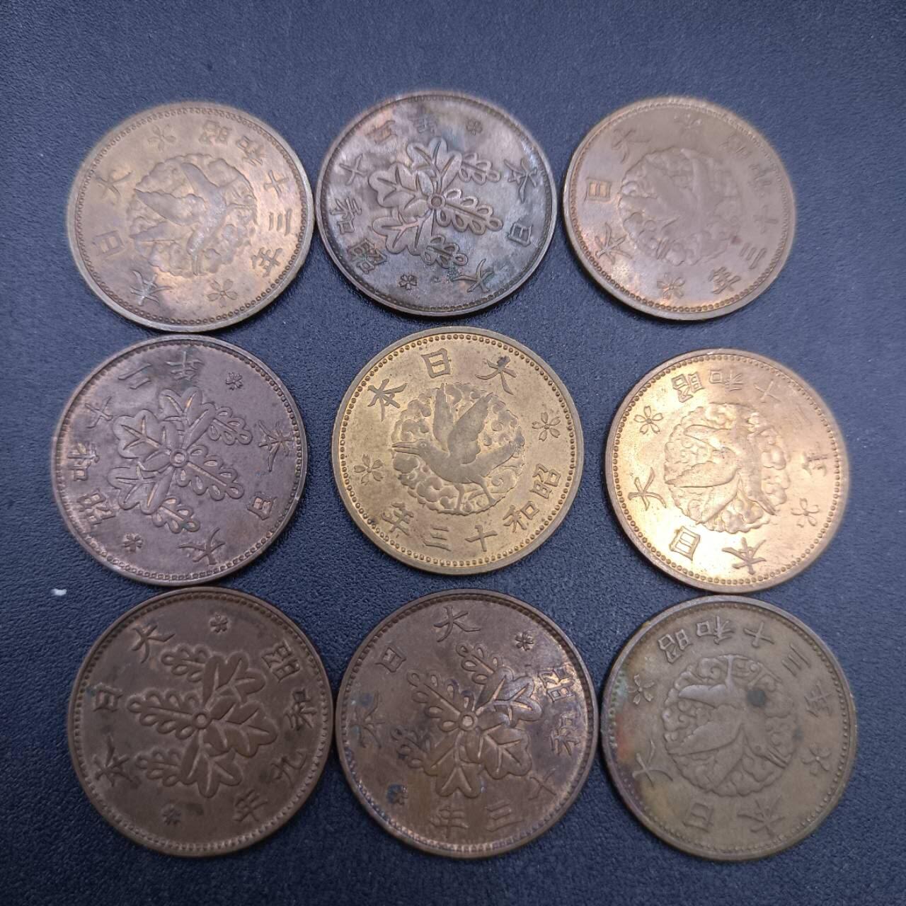 【淘币小摊】限时拍第六百八十六拍  散币批量场 满百包邮可预留两周  周一统一发货  日本桐叶飞鸟一钱9枚