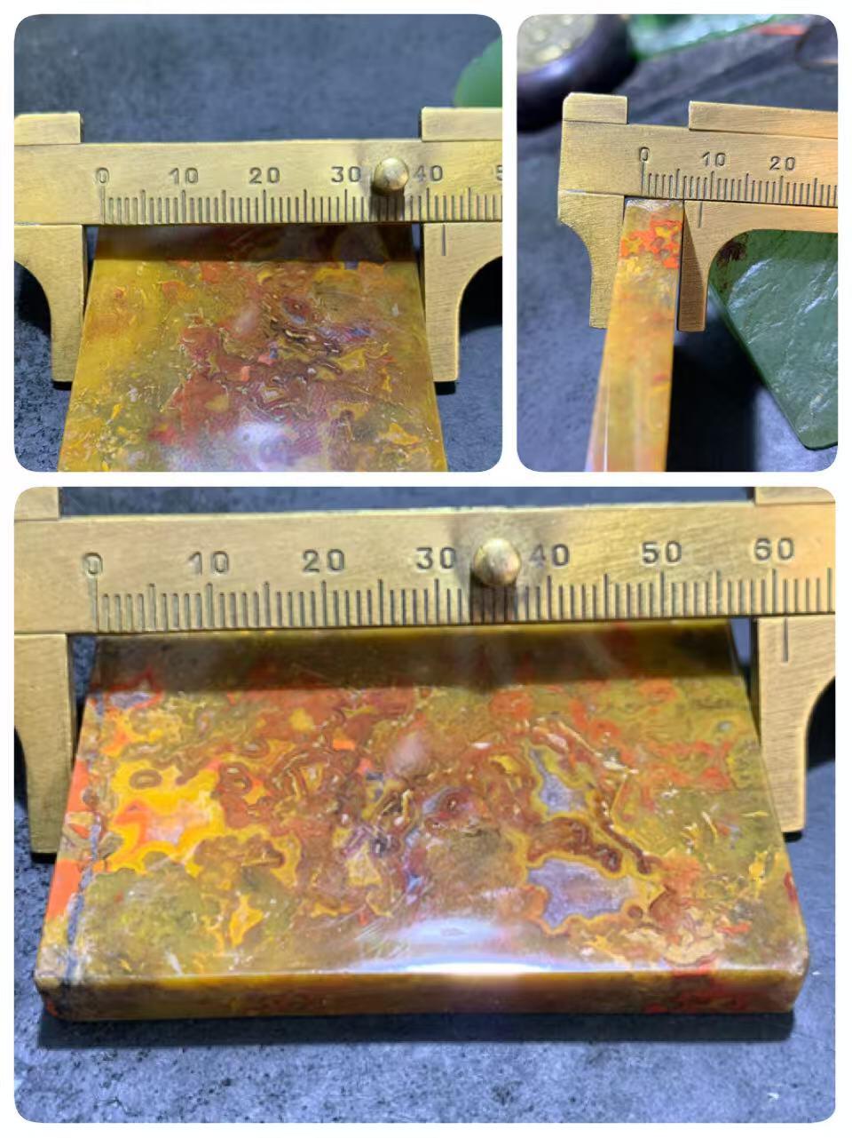精美罕见原皮黄金草花纹战国红玛瑙平安无事随形牌吊坠一个，
