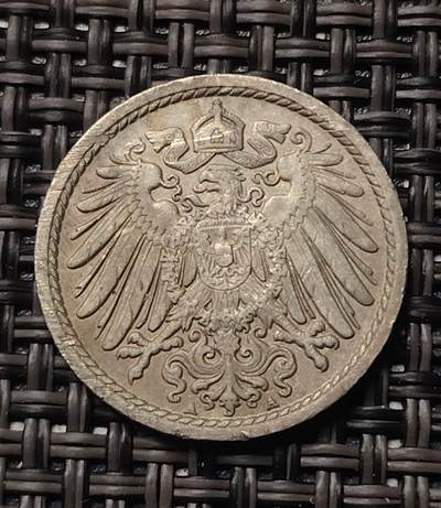 布加迪🐬～世界钱币(上海)🌾第 228 期 /  各国套币和散币 - 德国🇩🇪 1914年 5芬尼 A版