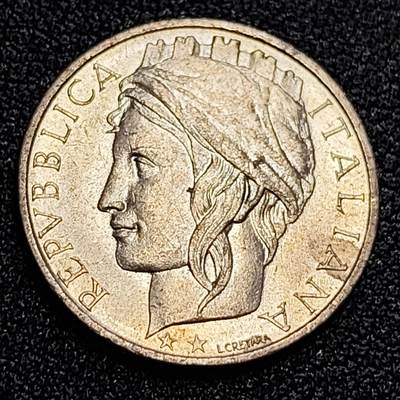 泉币菌-第59场-各国老币铜币场 - 美品 意大利1998年 100里拉 丰收女神 22mm 海豚