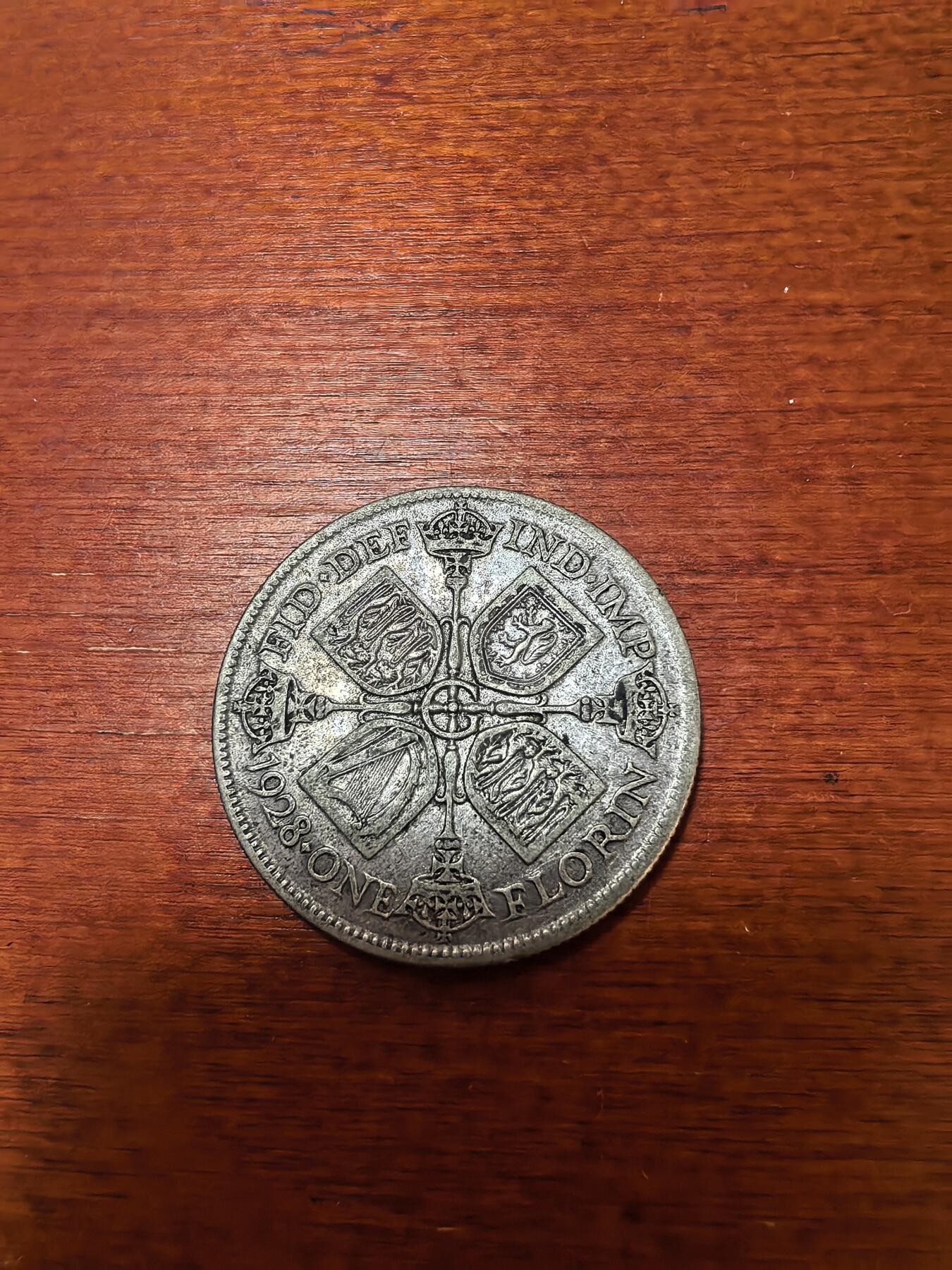长老汇蛇年精选第二十七场拍卖 1928英国乔治五世1弗洛林银币