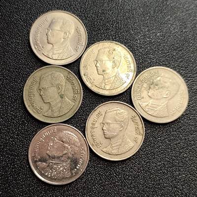 泉币菌-第59场-各国老币铜币场 泰国币 6枚