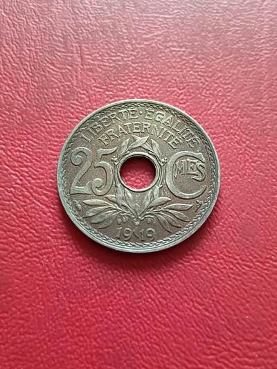 【云涧收藏】第四十六场 - 法国1919年25生丁