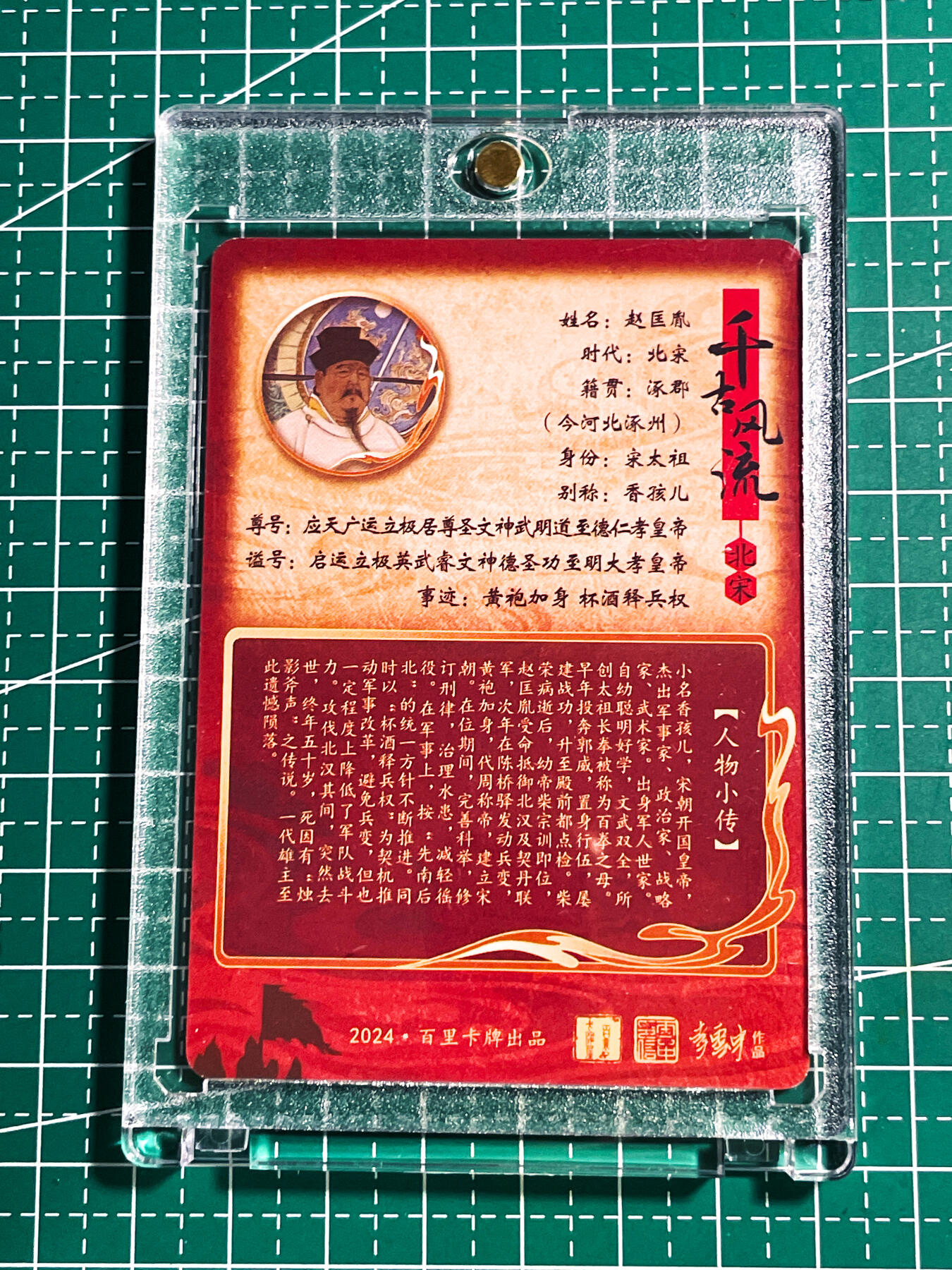 显眼宝24期 个人精选 【带卡砖 普卡】 千古风流 宋太祖赵匡胤 看画无敌 普卡 63*88
