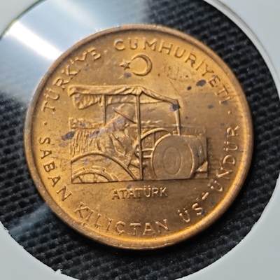 KK钱币收藏小铺 第311期 2月预留时间 周末发货 - 1972土耳其10库鲁 农粮纪念币 好品
