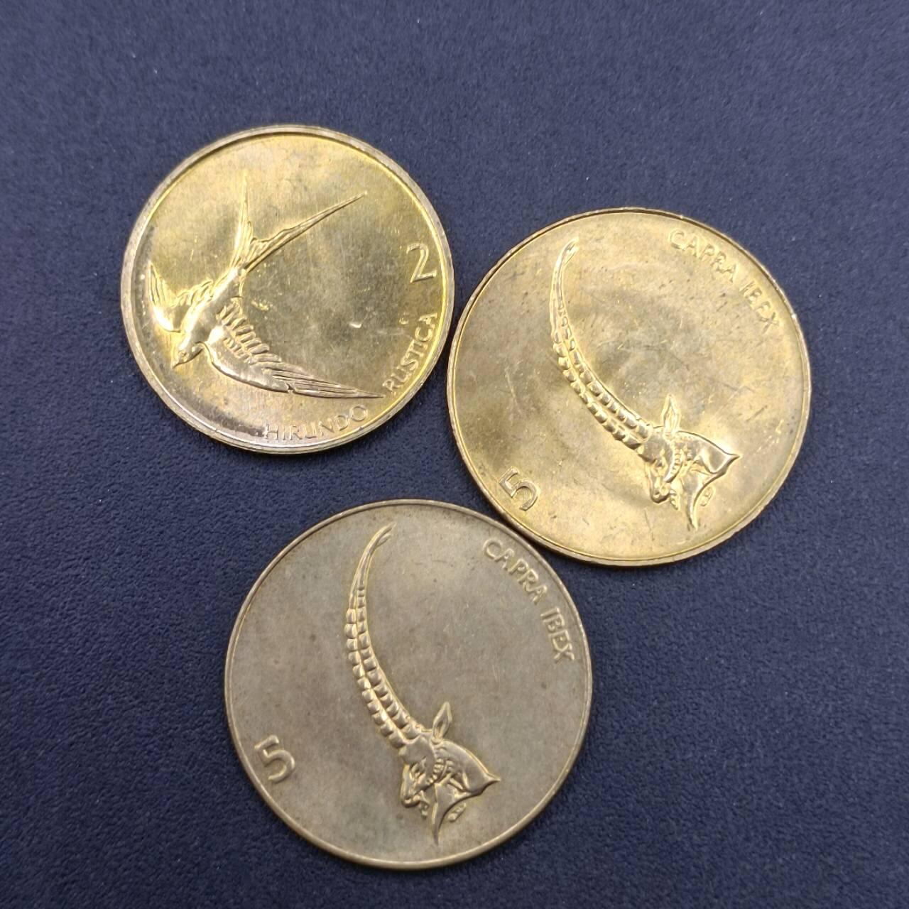 【淘币小摊】限时拍第六百八十六拍  散币批量场 满百包邮可预留两周  周一统一发货  斯洛文尼亚3枚
