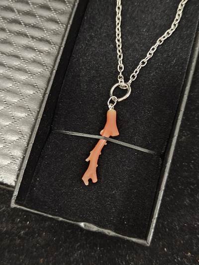 0元起拍勋章 第279期 咸鱼国勋章拍卖专场 7月23日（周日）下午6：00开始 日本中古有机宝石项链带盒