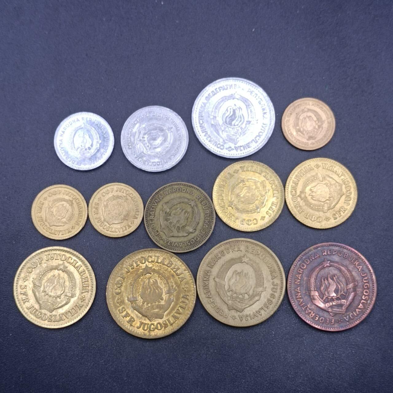 【淘币小摊】限时拍第六百八十六拍  散币批量场 满百包邮可预留两周  周一统一发货  南斯拉夫13枚