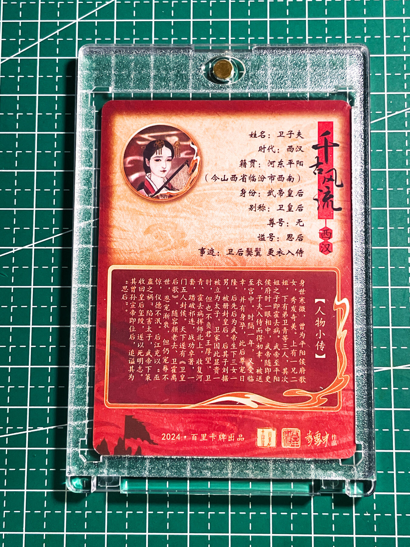 显眼宝24期 个人精选 【带卡砖 普卡】 千古风流 卫子夫 武帝皇后 看画无敌 普卡 63*88