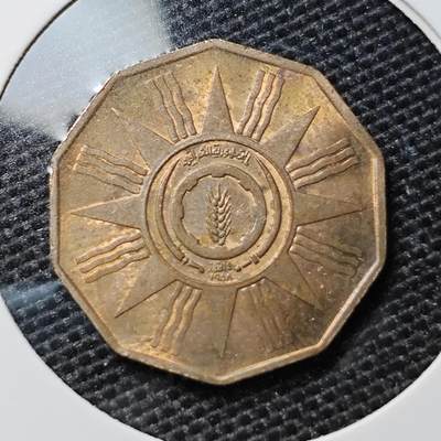KK钱币收藏小铺 第311期 2月预留时间 周末发货 - 1959伊拉克1费尔 铜币