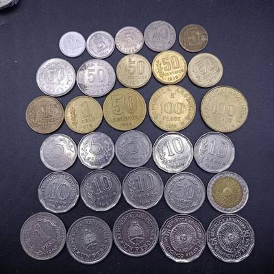 【淘币小摊】限时拍第六百八十六拍  散币批量场 满百包邮可预留两周  周一统一发货  - 阿根廷30枚