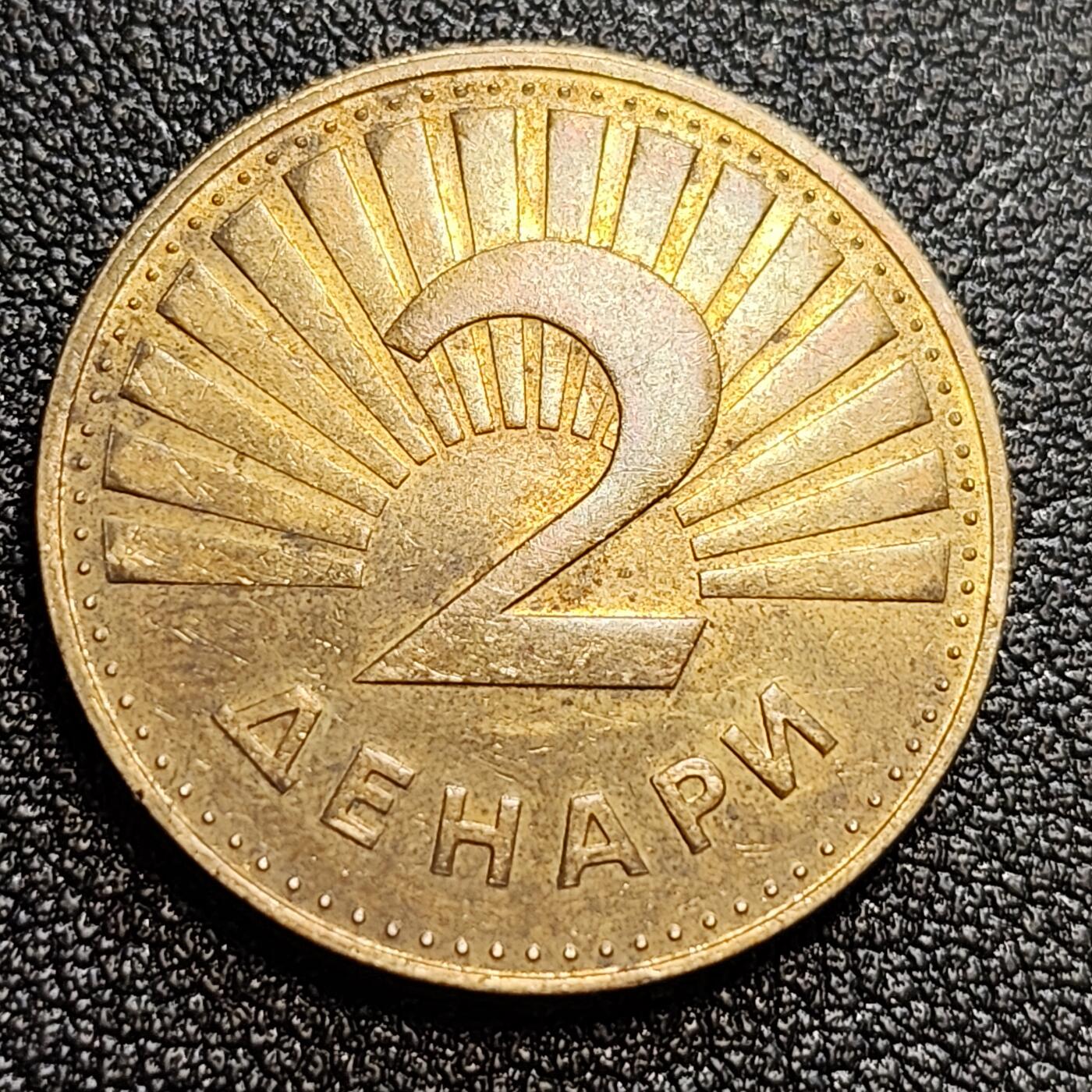 泉币菌-第58场-各国老币铜币场 马其顿2代纳尔铜币 野鳟 25mm