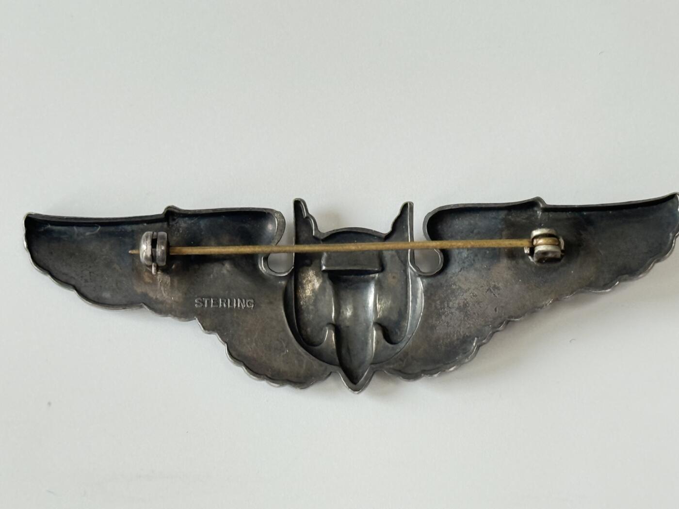 RimeNova韵星2025军品类夏季拍卖会-- RimeNova 2025 Summer Militaria Sale 美国空军炮手徽章 二战时期银质